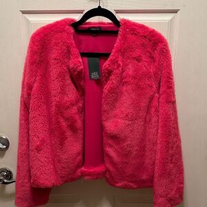 Wild Fable Vibrant Fuschia Pink Teddy Jacket, NWT Size M